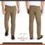 Weatherproof Vintage Men's Regular Fit Excursion Pants - Ultra Stretch Casual Flat Front Chino, Size 40W x 34L, Charcoal
