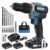 WESCO Taladro de martillo inalámbrico de 20 V con embrague de seguridad