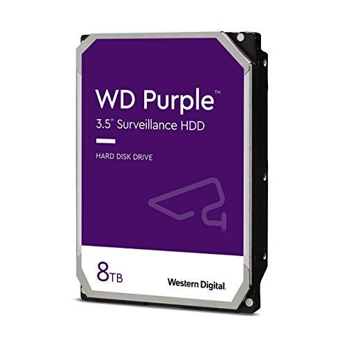 Western Digital Disco duro interno WD Purple Surveillance de 8 TB
