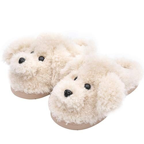 Lindas pantuflas de peluche para mujer, de algodón de espuma
