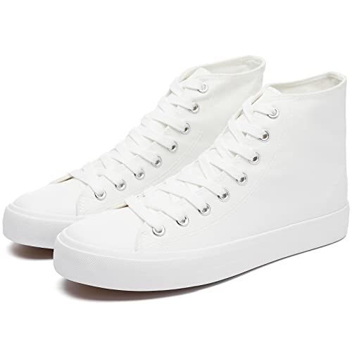 yageyan Tenis de lona de caña alta para hombre