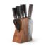 Yatoshi 13 Knife Block Set - Pro Kitchen Knife Set Ultra Sharp High Carbon Stainless Steel with Ergonomic Handle