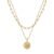Yoosteel – Collares con inicial de oro para mujeres y niñas
