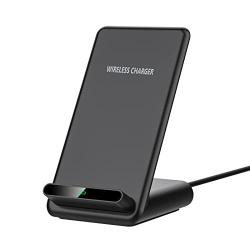 Yootech Cargador inalámbrico de 7.5W/10W/15W, soporte de carga inalámbrico compatible con iPhone