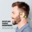 Bone Conduction Headphones Open Ear Headphones Wireless Bluetooth with Mic, Sweatproof Sport Headphones for Workouts, Running, Cycling, Driving