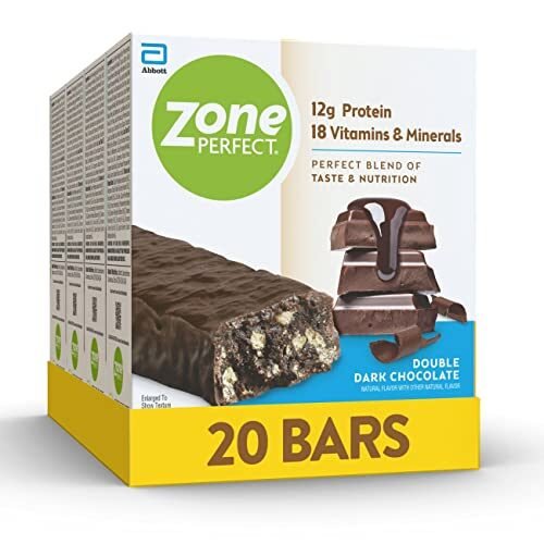 Barras de proteína ZonePerfect, masa de galletas con chispas de chocolate